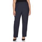 Plus Size Briggs Pull-on Straight-leg Pants, Women's, Size: 16 W, Blue (navy)