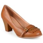 Journee Collection Nora Women's Loafer Pumps, Girl's, Size: Medium (8.5), Brown