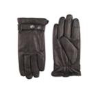 Men's Dockers&reg; Intelitouch Touchscreen Leather Gloves, Size: Medium, Black