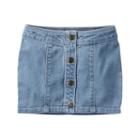 Girls 4-8 Carter's Button-front Jean Skirt, Girl's, Size: 6, Blue Other