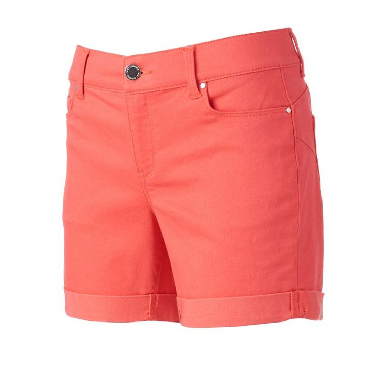 Women's Juicy Couture Flaunt It Cuffed Shorts, Size: 16, Brt Red