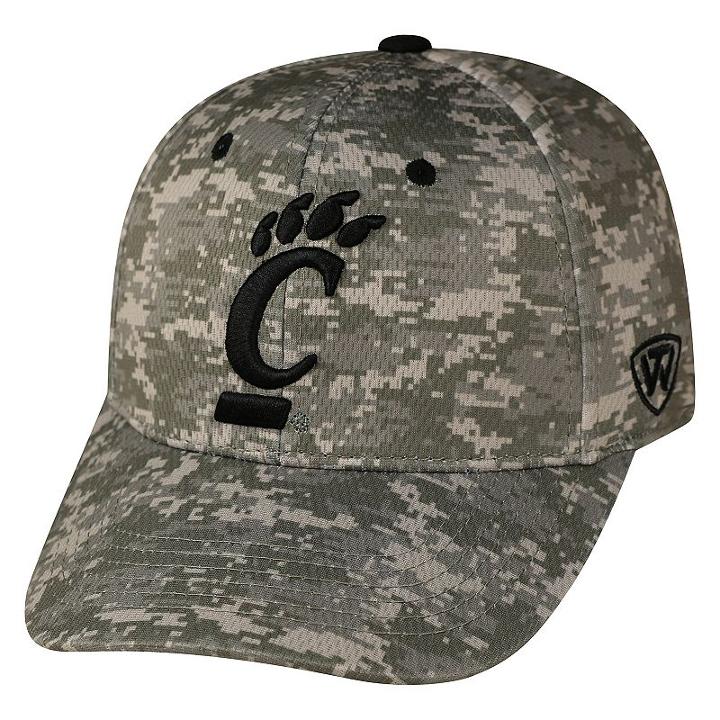 Adult Top Of The World Cincinnati Bearcats Digital Camo One-fit Cap, Grey Other
