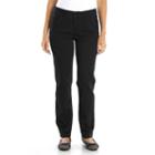 Women's Croft & Barrow&reg; Classic Slimming Straight-leg Jeans, Size: 4 Short, Black