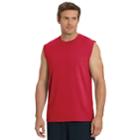 Men's Champion Classic Jersey Muscle Tee, Size: Medium, Red