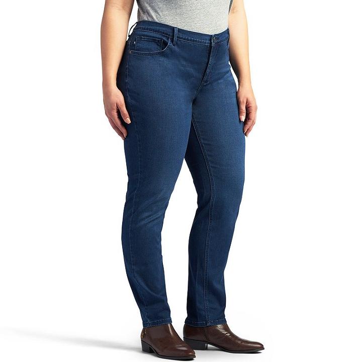 Plus Size Lee Easy-fit Tapered Jeans, Women's, Size: 25 - Regular, Blue