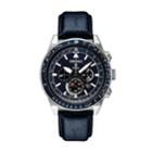 Seiko Men's Prospex Leather Solar Aviator Watch - Ssc631, Size: Large, Blue