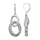 Napier Oval Link Drop Earrings, Women's, Silver