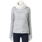 Women's Sonoma Goods For Life&trade; French Terry Cowlneck Sweater, Size: Medium, Blue (navy)
