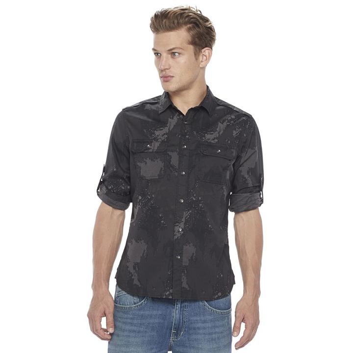 Big & Tall Rock & Republic Classic-fit Stretch Roll-tab Button-down Shirt, Men's, Size: L Tall, Oxford
