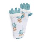 Women's Muk Luks 3-in-1 Pineapple Tech Gloves, Size: Fits Most, White