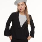 K/lab Peplum Blazer, Kids Unisex, Size: Small, Black