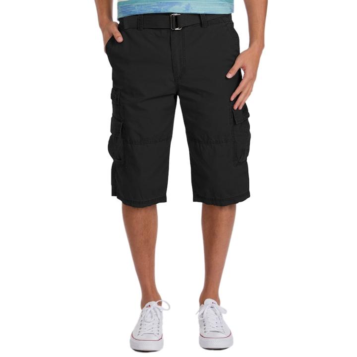 Men's Unionbay Ripstop Belted Messenger Cargo Shorts, Size: 36, Med Pink