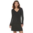 Women's Sonoma Goods For Life&trade; V-neck Sweaterdress, Size: Small, Med Grey