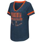 Women's Campus Heritage Virginia Cavaliers Gunther Jersey Tee, Size: Small, Blue (navy)