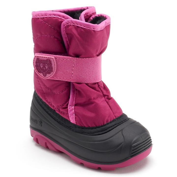 Kamik Snowbug3 Toddler Girls' Waterproof Winter Boots, Girl's, Size: 10 T, Pink