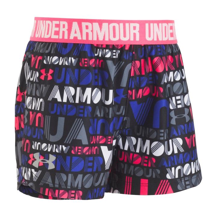 Toddler Girl Under Armour Logo Band Wordmark Play Up Shorts, Size: 3t, Brt Pink