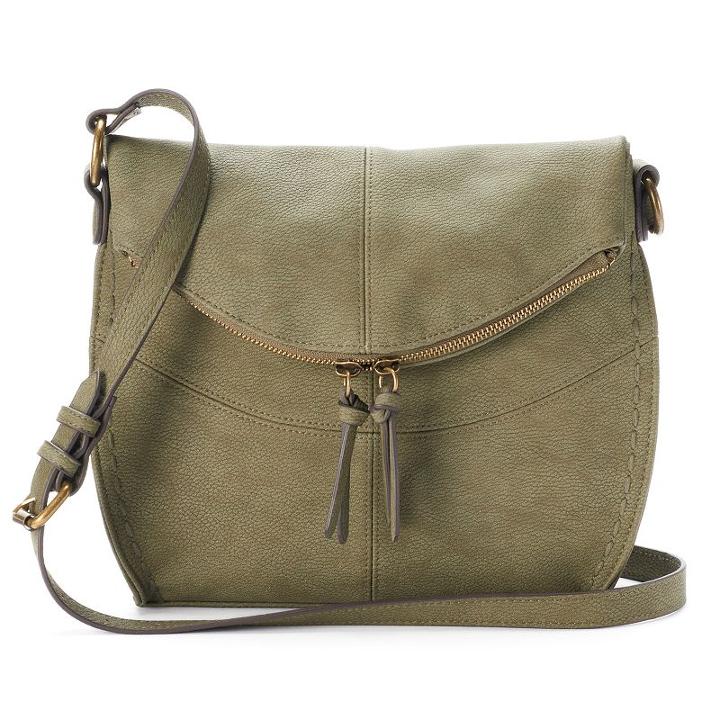 Sonoma Goods For Life&trade; Shelia Flap Crossbody Bag, Women's, Dark Green