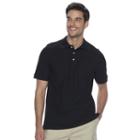 Men's Croft & Barrow&reg; Performance Pocket Pique Polo, Size: Small, Black