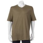 Big & Tall Croft & Barrow&reg; Classic-fit Easy-care V-neck Tee, Men's, Size: Xl Tall, Med Brown