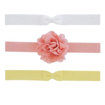 Baby Girl Carter's 3-pk. Rosette & Bow Head Wraps, Size: 0-6 Months, Pink