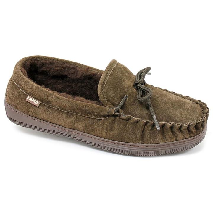 Lamo Women's Fleece Moccasins, Girl's, Size: 8, Brown