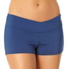 Women's Cole Of California Surplice Boyshort Swim Bottoms, Size: Xl, Blue (navy)