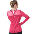 Women's Soybu Endurance Peek-a-boo Racerback Long Sleeve Tee, Size: Xxl, Med Pink