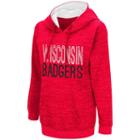 Women's Campus Heritage Wisconsin Badgers Throw-back Pullover Hoodie, Size: Xl, Dark Red