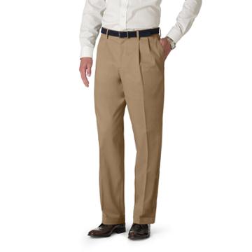 Men's Dockers&reg; Stretch Classic Fit Iron Free Khaki Pants - Pleated D3, Size: 44x32, Brown