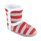 Women's Wisconsin Badgers Striped Boot Slippers, Size: Small, Team