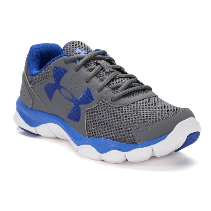 Under Armour Engage Grade School Boys' Running Shoes, Size: 4, White