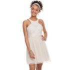 Juniors' Speechless Lace Halter Prom Dress, Teens, Size: 3, Light Pink