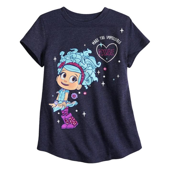 Girls 4-10 Jumping Beans&reg; Luna Petunia Graphic Tee, Size: 6x, Med Blue