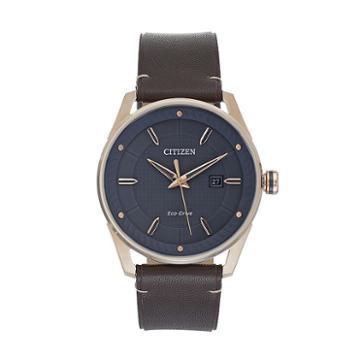 Drive From Citizen Eco-drive Men's Cto Leather Watch, Brown