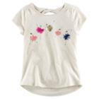 Girls 4-12 Sonoma Goods For Life&trade; Short-sleeved Twist-back Tee, Girl's, Size: 4, Lt Beige