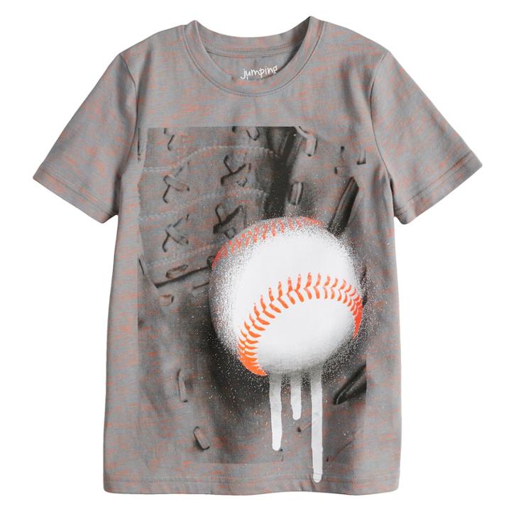 Boys 4-10 Jumping Beans&reg; Abstract Print Graphic Tee, Size: 5, Med Grey