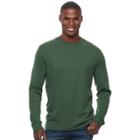 Men's Croft & Barrow&reg; Classic-fit Stretch Performance Crewneck Tee, Size: Medium, Dark Green