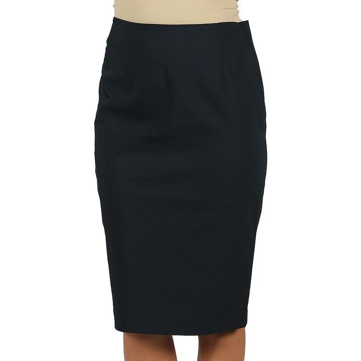 Harve Benard Solid Pencil Skirt - Women's, Size: 6, Dark Blue