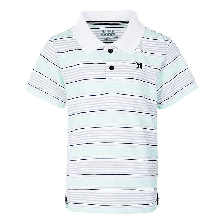 Boys 4-7 Hurley Dri-fit Striped Polo, Size: 5, Lt Green