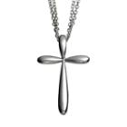 She Sterling Silver Cross Pendant Necklace, Women's, Size: 17, Grey