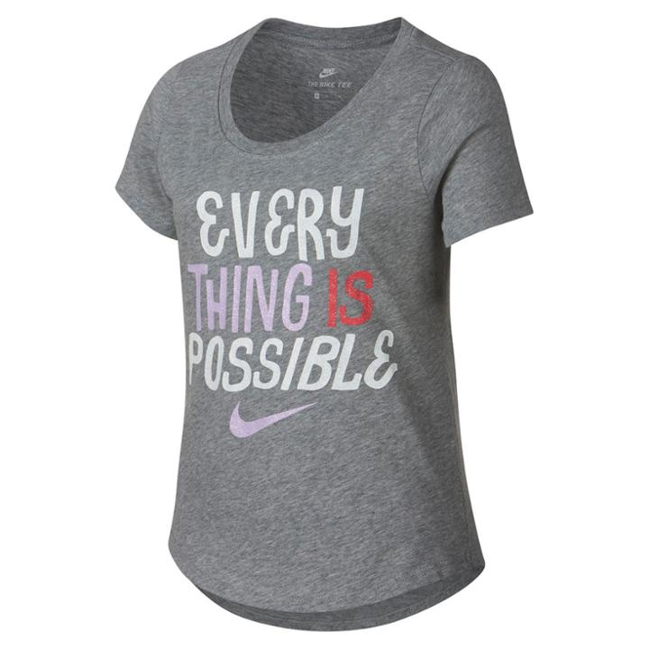 Girls 7-16 Nike Everything Is Possible Graphic Tee, Size: Large, Grey Other