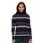 Women's Croft & Barrow&reg; Essential Ribbed Turtleneck Sweater, Size: Xxl, Drk Purple
