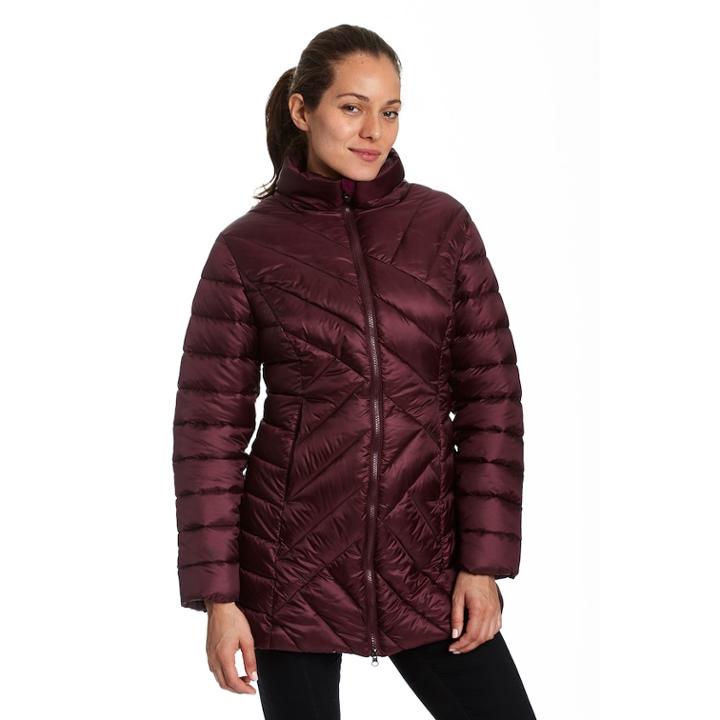 Women's Champion Packable Puffer Coat, Size: Small, Red