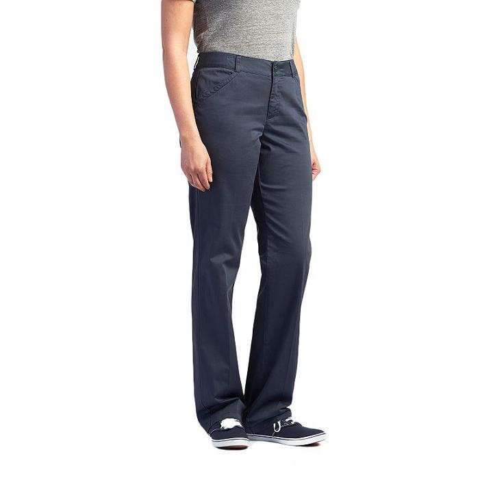 Women's Lee Freedom Straight-leg Pants, Size: 10 Avg/reg, Grey (charcoal)