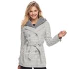 Juniors' J-2 Removable Hood Trench Coat, Teens, Size: Large, Med Grey