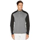 Men's Grand Slam Motionflow 360 Regular-fit Quarter-zip Golf Pullover, Size: Medium, Oxford