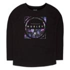 Girls 7-16 Hurley Dolman Graphic Top, Girl's, Size: Medium, Black