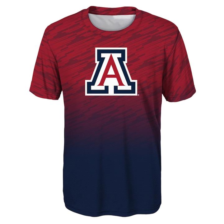 Boys 8-20 Arizona Wildcats Propulsion Tee, Size: Xl 18-20, Red
