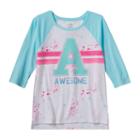 Girls Plus Size So&reg; Raglan Baseball Graphic Tee, Girl's, Size: 20 1/2, White
