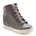 So&reg; Women's Hidden Wedge High-top Sneakers, Girl's, Size: Medium (10), Med Grey